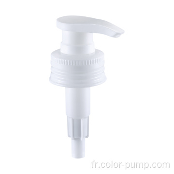 Pompe de lotion de distributeur de plastique de couleur blanche 28410